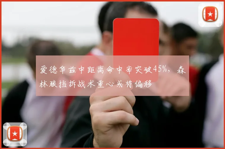 爱德华兹中距离命中率突破45%,森林狼挡拆战术重心或将偏移